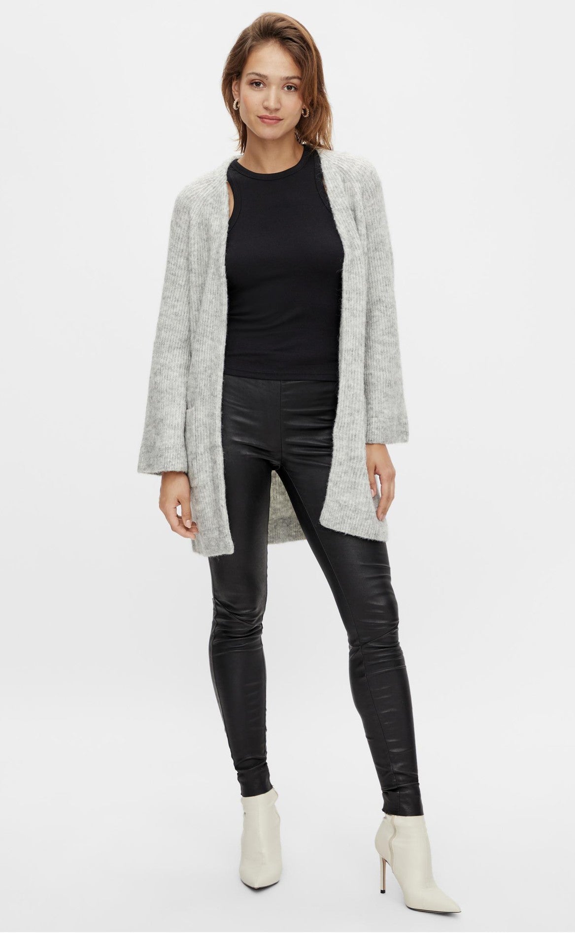 YAS Cardigan - Alva - Light Grey Melange