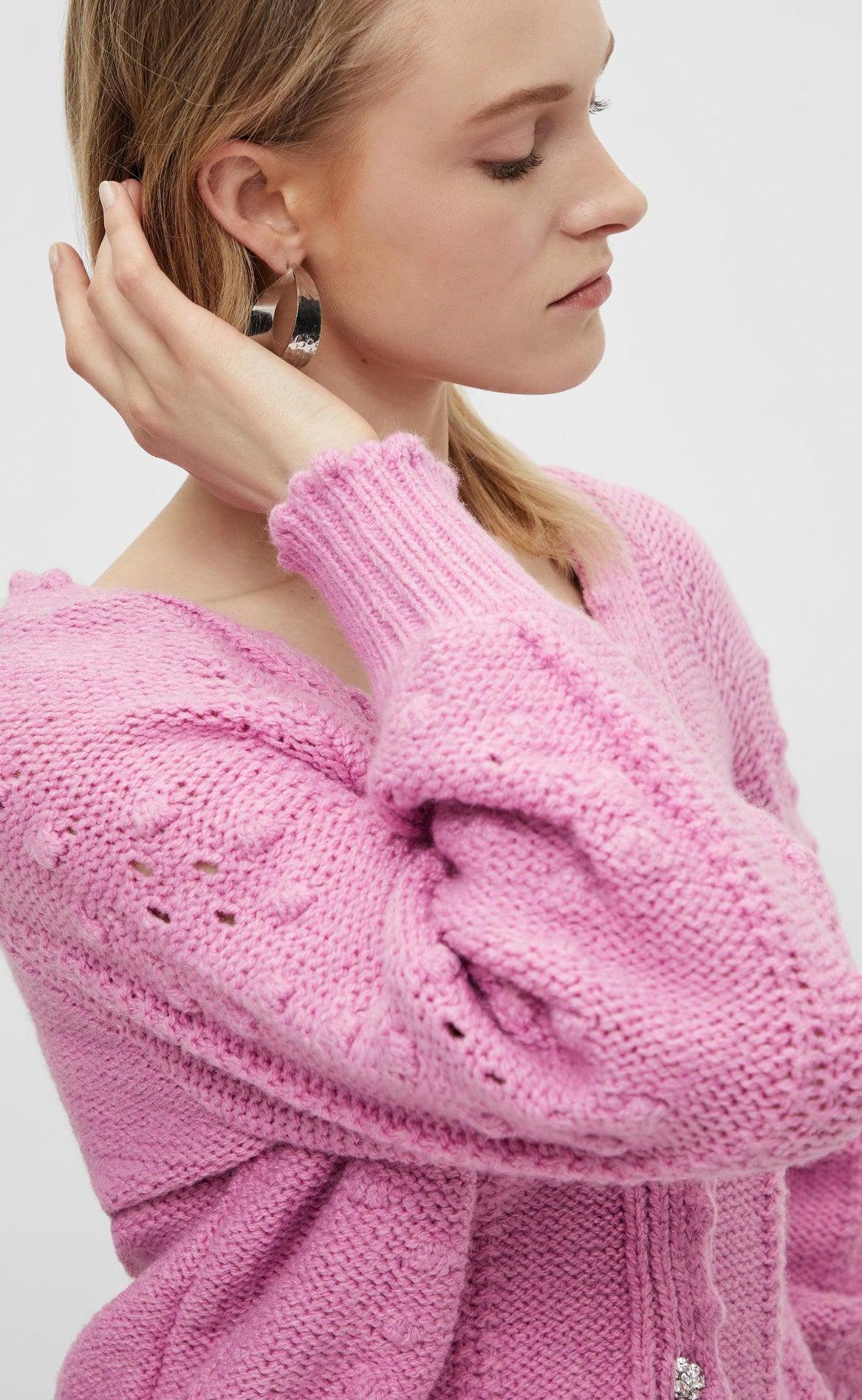 YAS Cardigan - Barbara - Fuchsia Pink