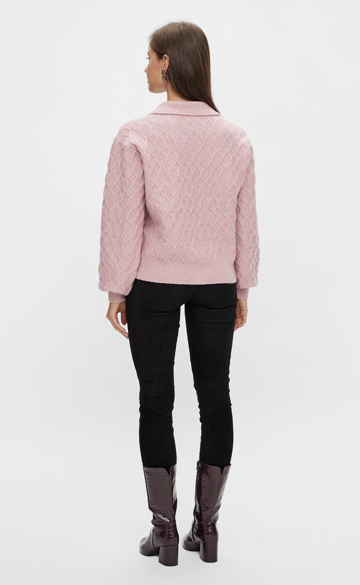 YAS Cardigan - Micci - Blush Melange