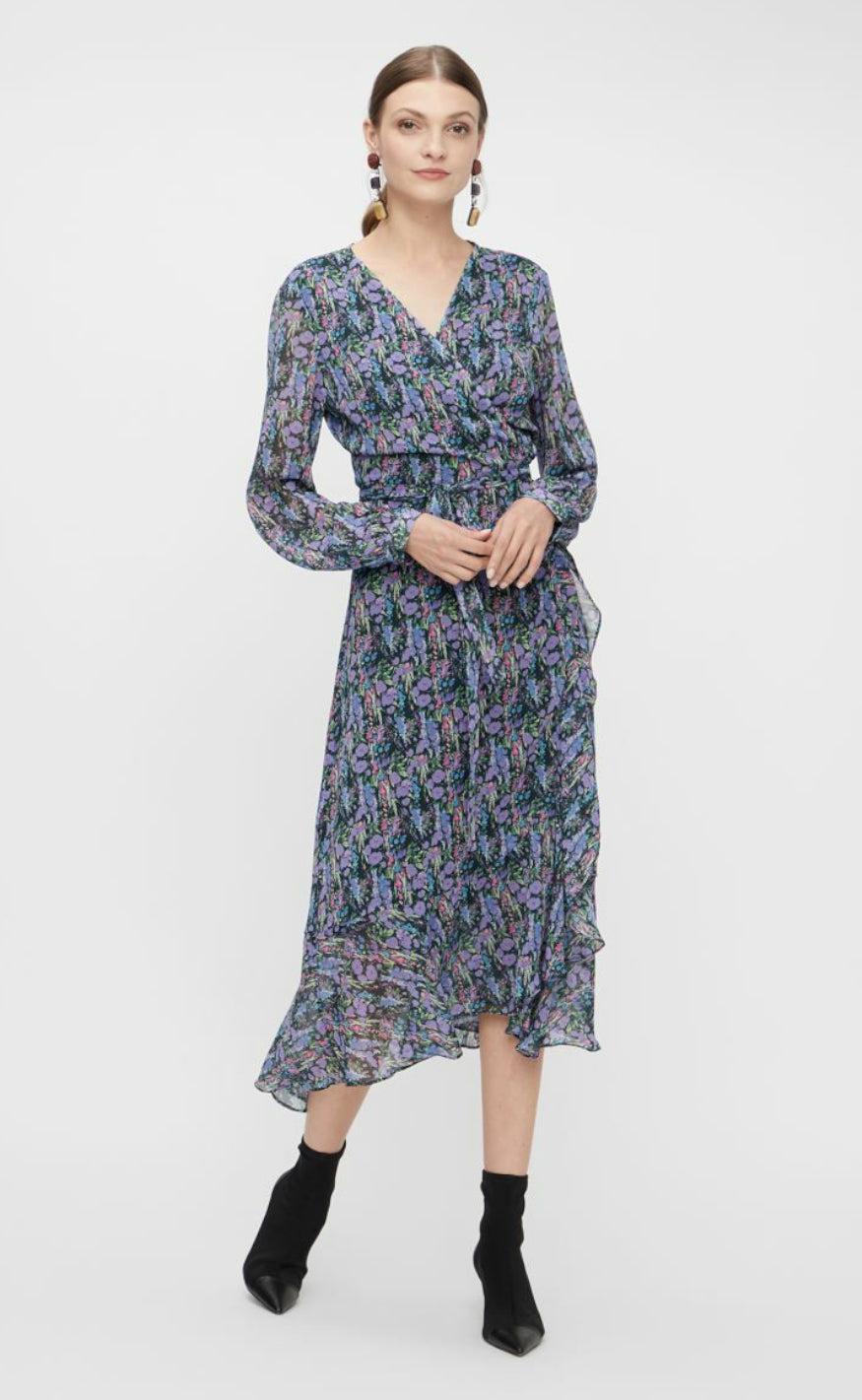 YAS Kjole - Esmeralda Midi - Black