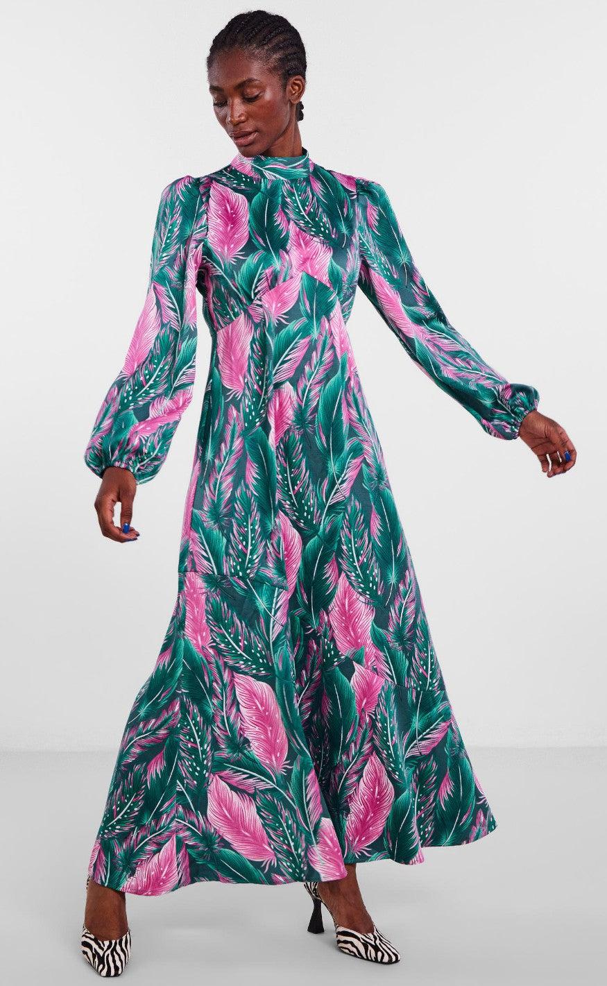 YAS Kjole - Fia - Deep Teal