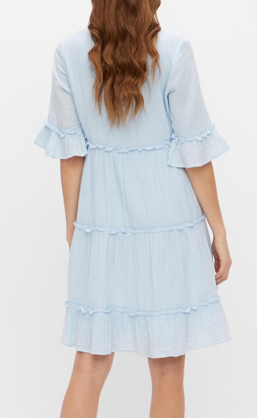 YAS Kjole - Lima Short - Cashmere Blue
