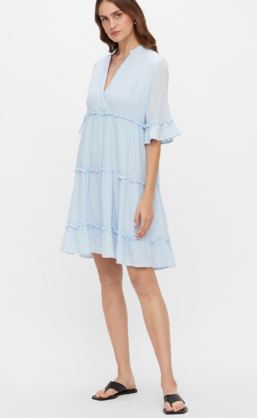 YAS Kjole - Lima Short - Cashmere Blue