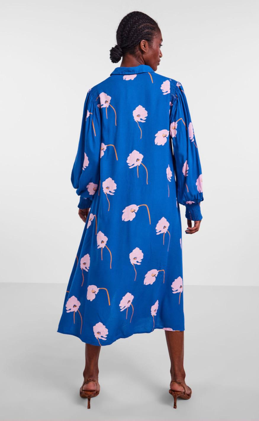 YAS Kjole - Orchido - Nautical Blue