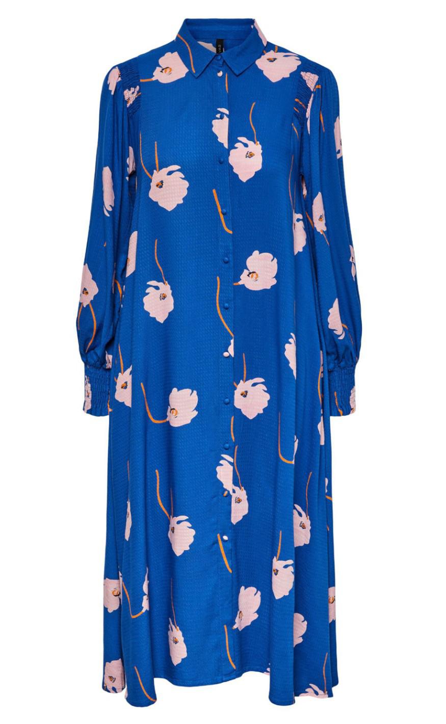 YAS Kjole - Orchido - Nautical Blue