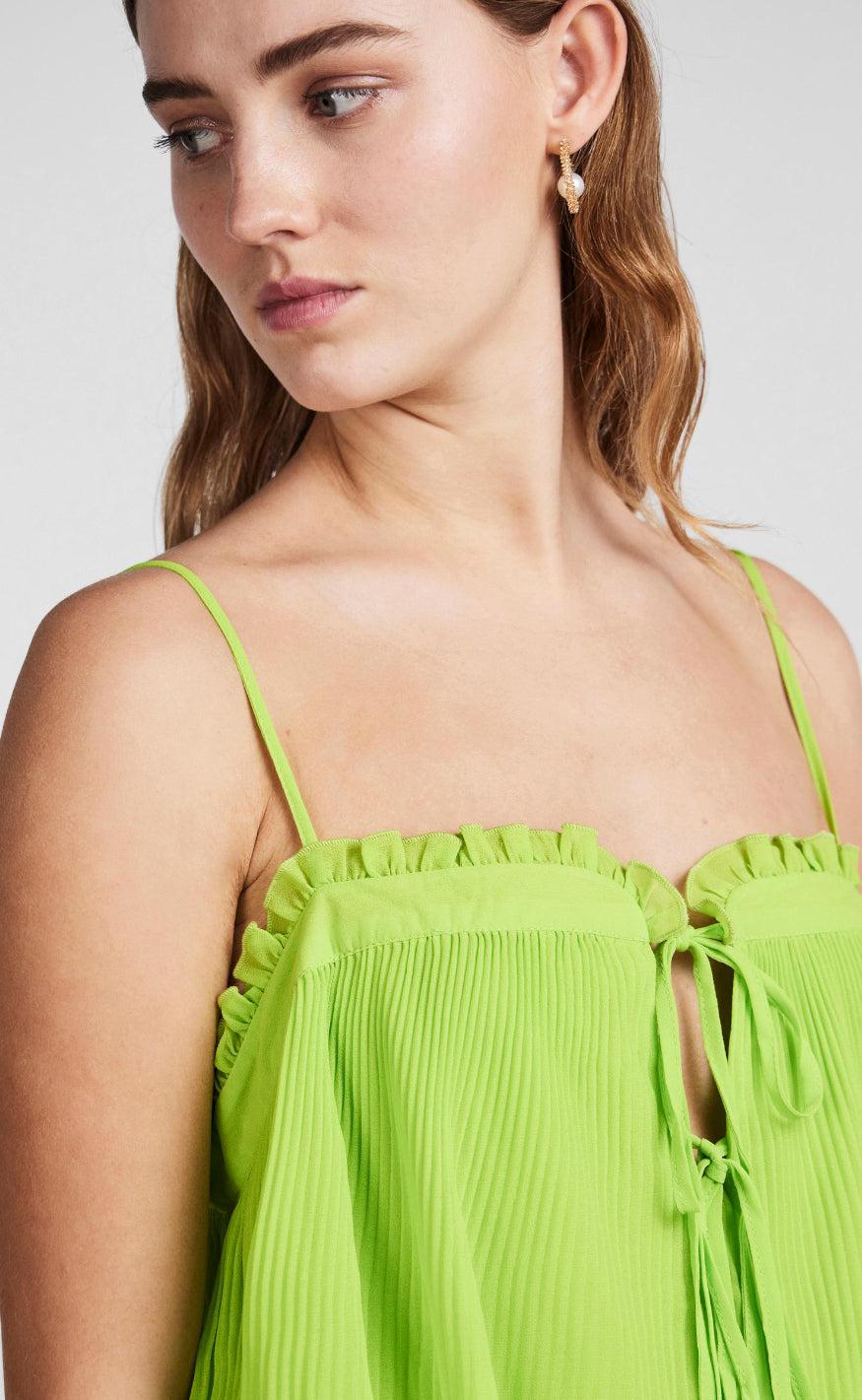 YAS Kjole - Pimo - Lime Green