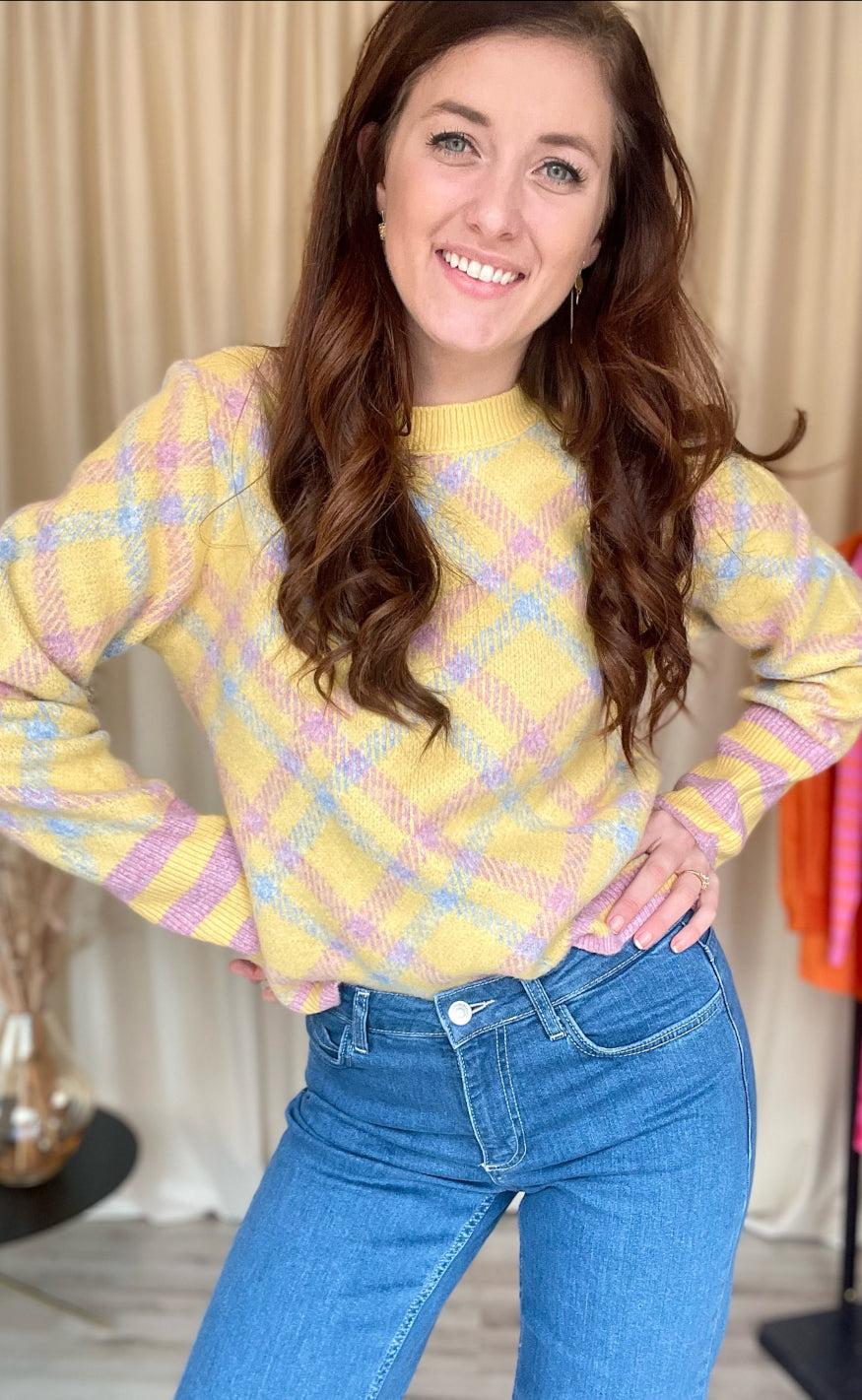 YAS Pullover - Manuka - Pale Banana