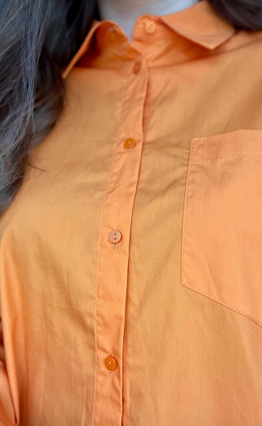 YAS Skjorte - Juba Oversize - Orange Ochre