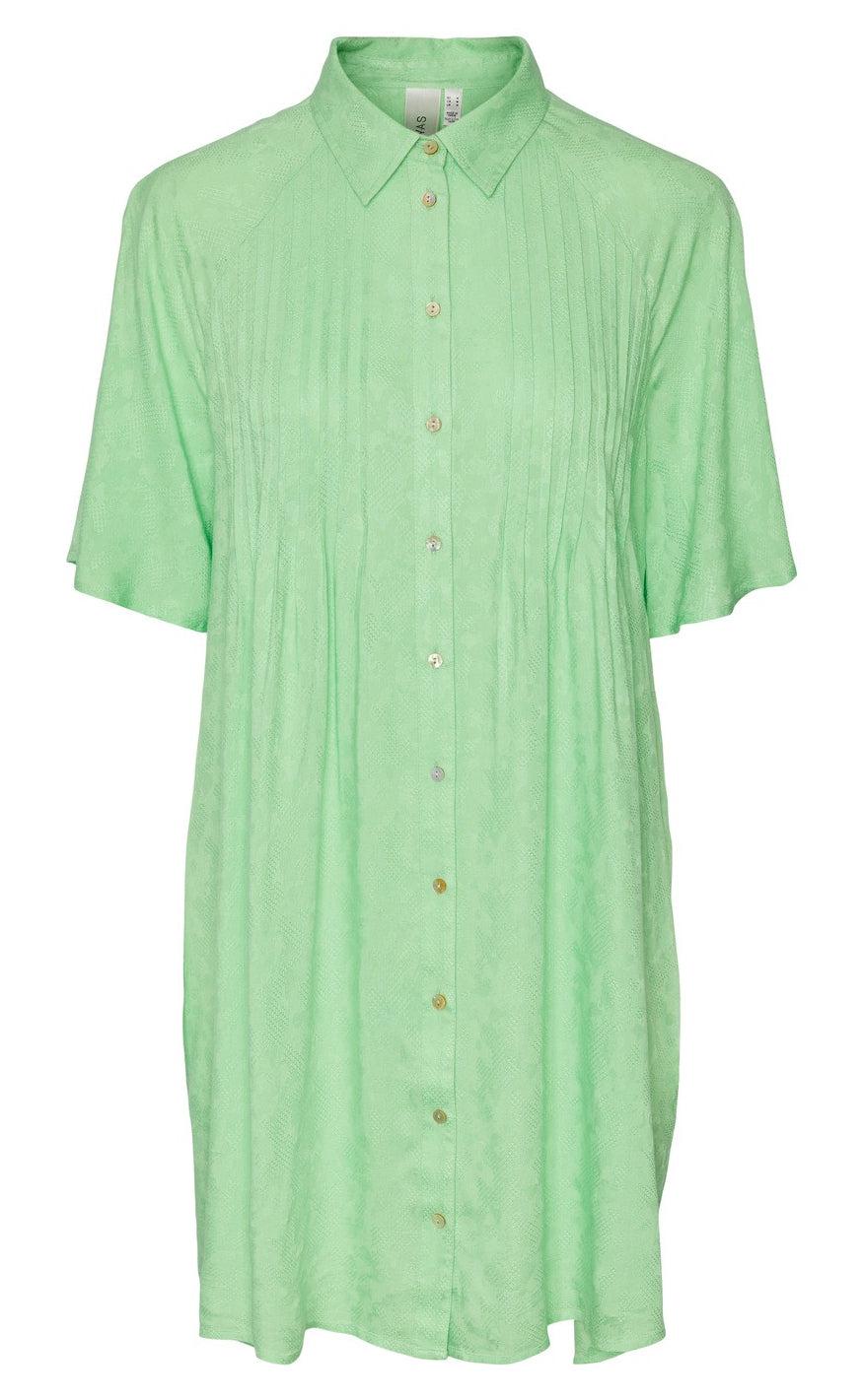 YAS Skjortekjole - Fira - Summer Green