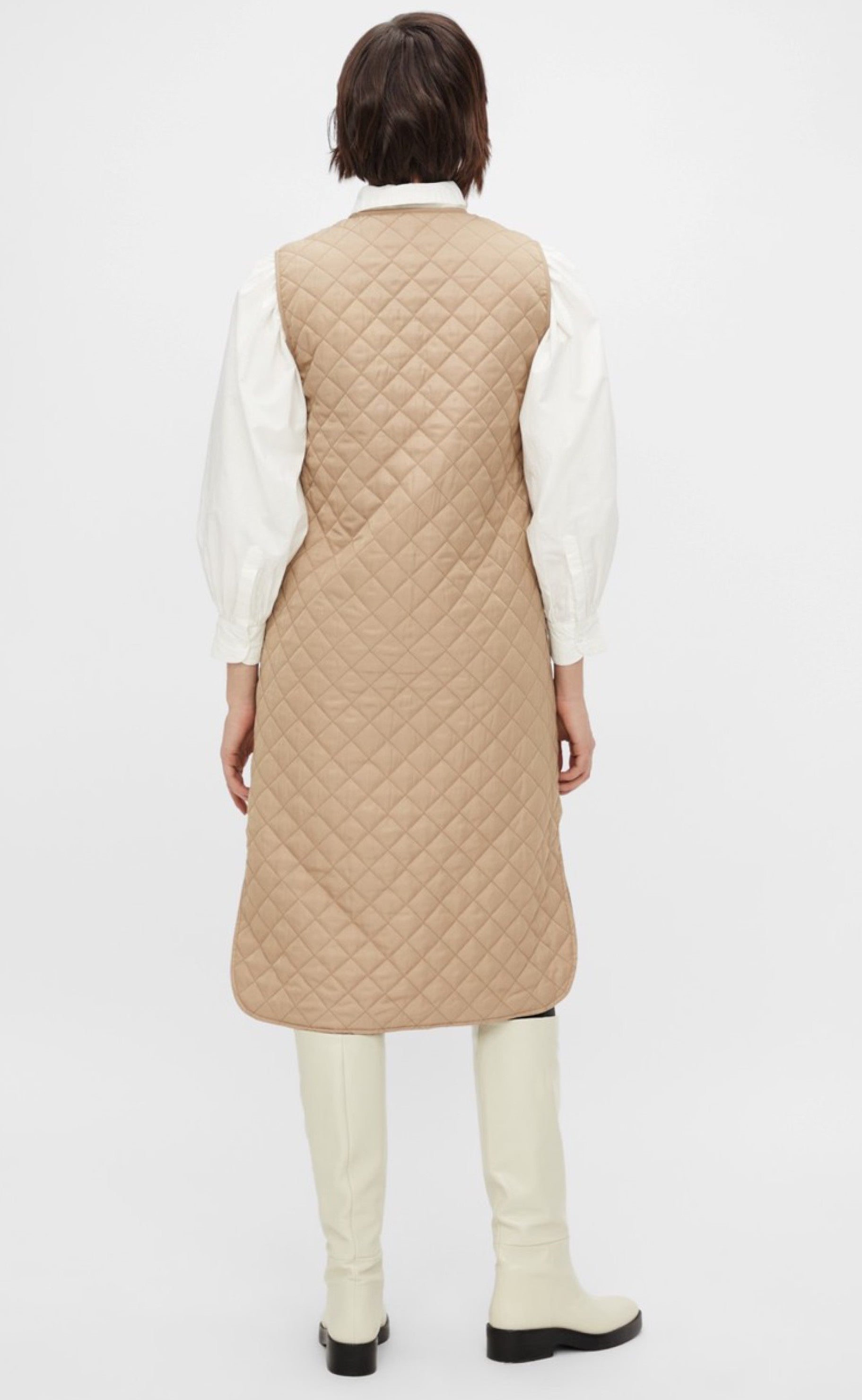 YAS Vest - Cheana Long - Tan