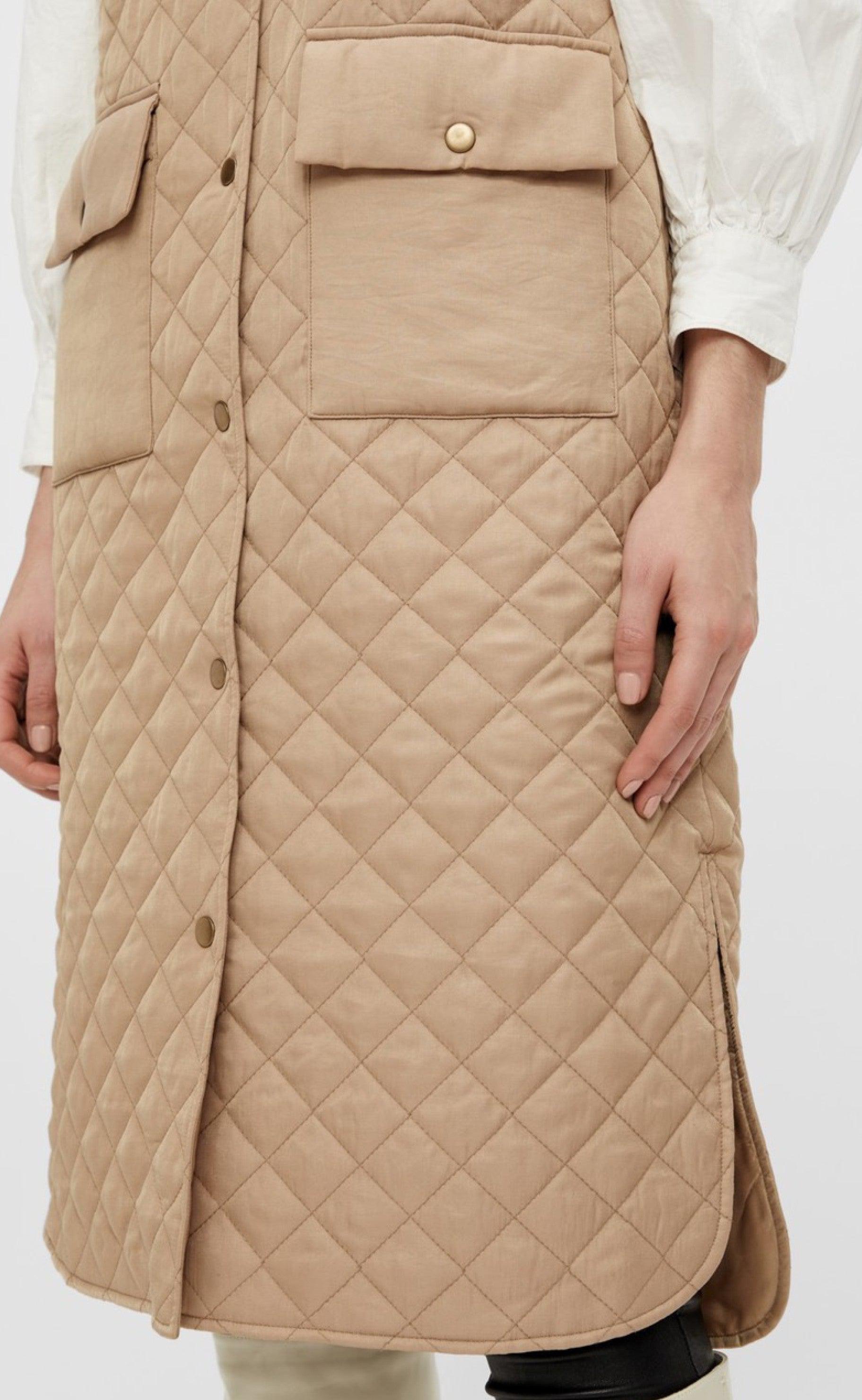YAS Vest - Cheana Long - Tan