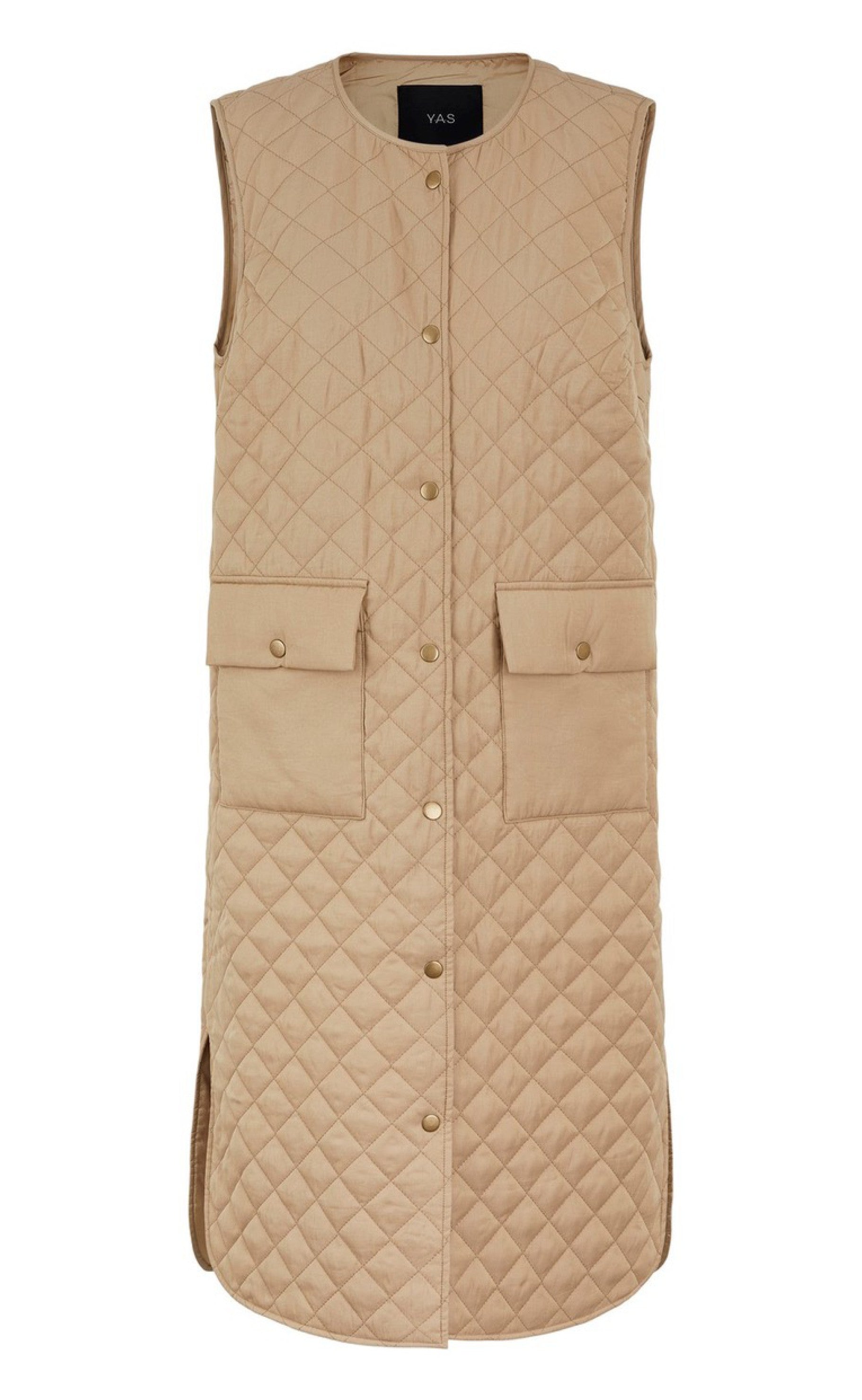 YAS Vest - Cheana Long - Tan