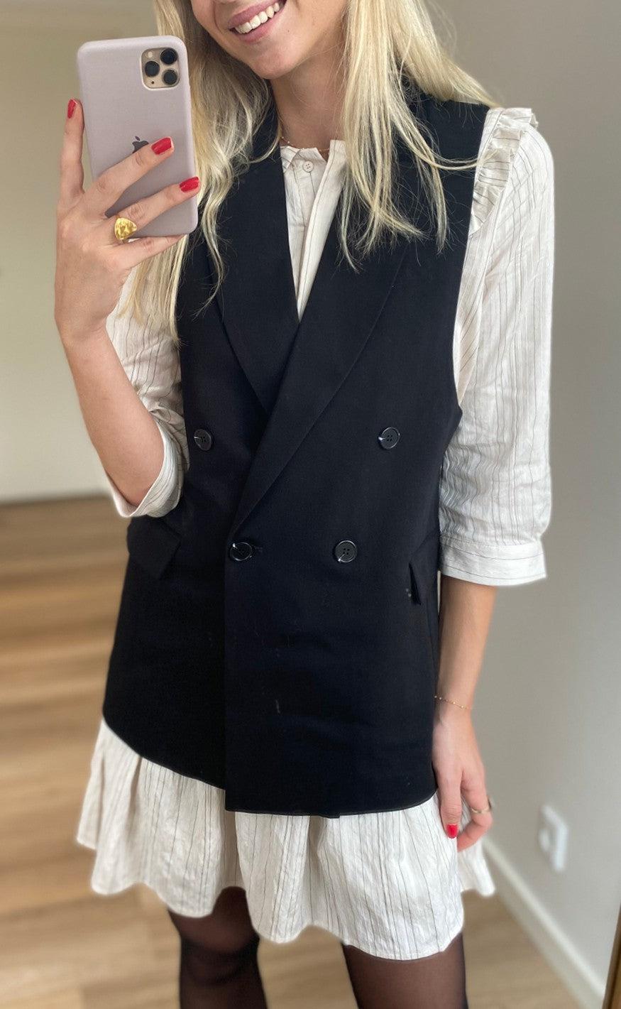 YAS Vest - Elena - Black