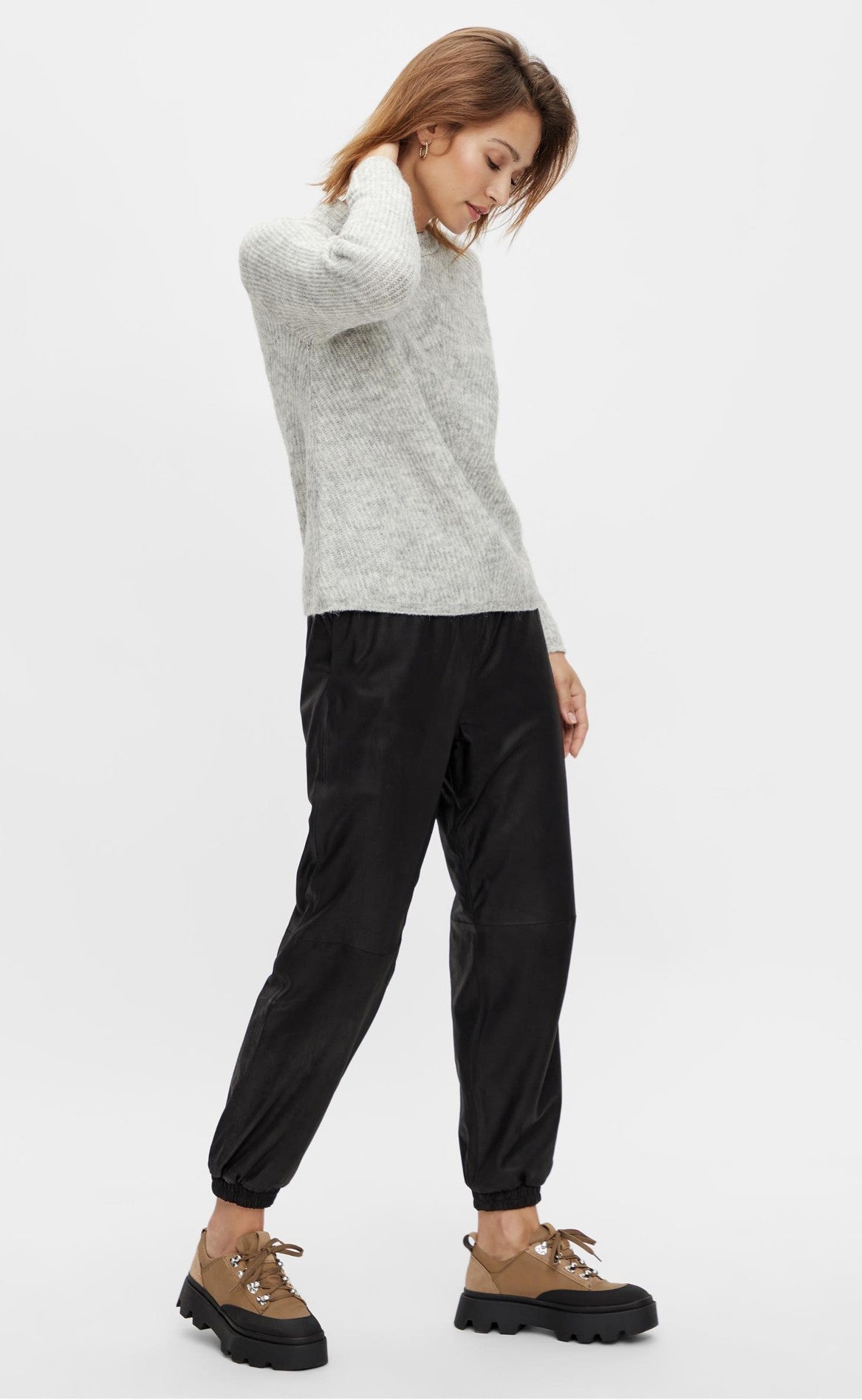 Yas Pullover - Alva - Light Grey Melange